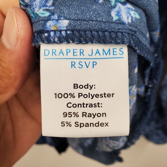 Draper James Plus Size Three Quarter Sleeve Bodysuit ALTERED XXL Womens Floral - Picture 8 of 12